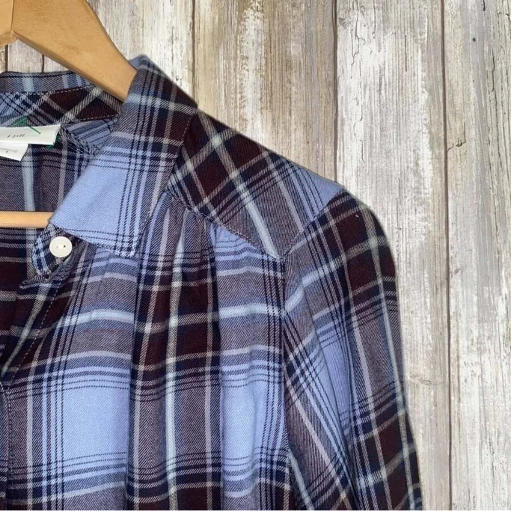 J. Jill Blue Plaid Button Down - Picture 4 of 6